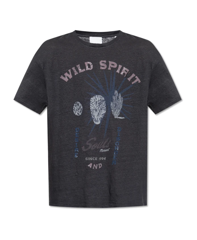 

Льняная футболка honore Isabel Marant, синий