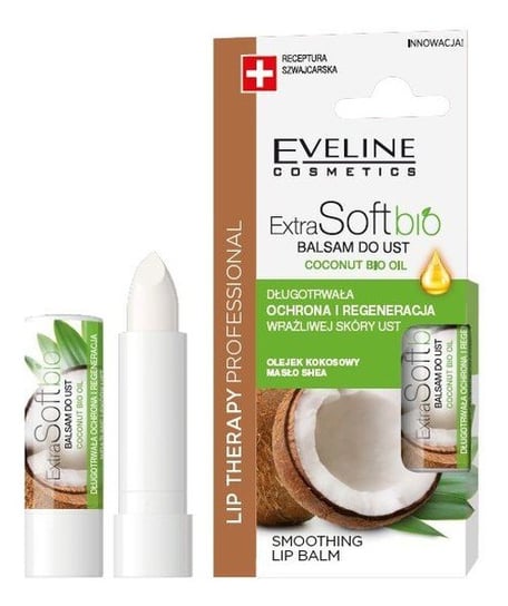 

Защитный бальзам для губ Extra Soft Bio - Кокос 4г Eveline Cosmetics Lip Therapy Professional