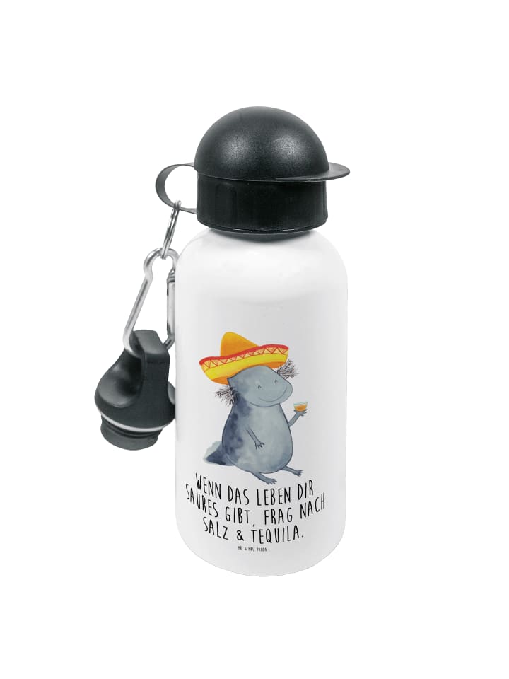 

Mr. & Mrs. Panda Бутылка для воды с изображением аксолотля и текилы, с надписью белого цвета