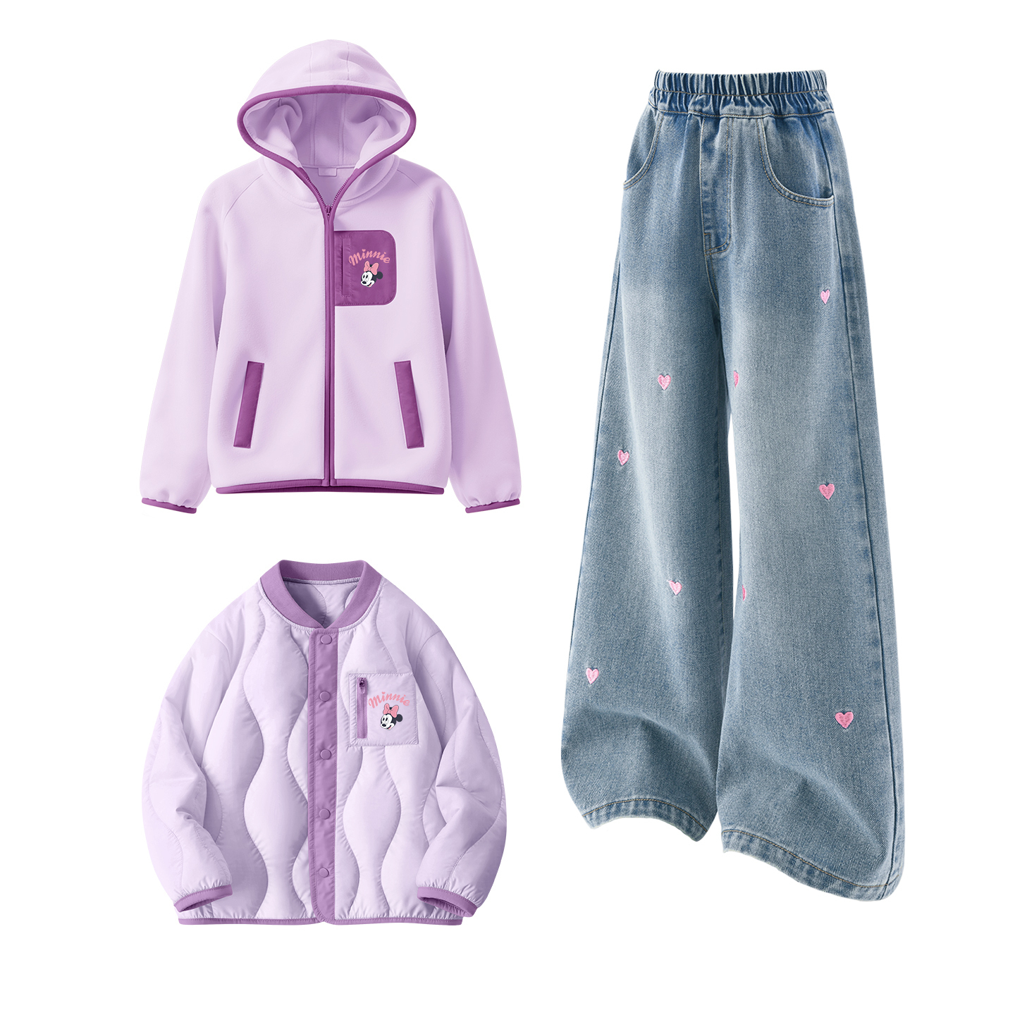 Детский спортивный комплект Casual Sportswear из 3 предметов Disney, светло-голубой — фото 4