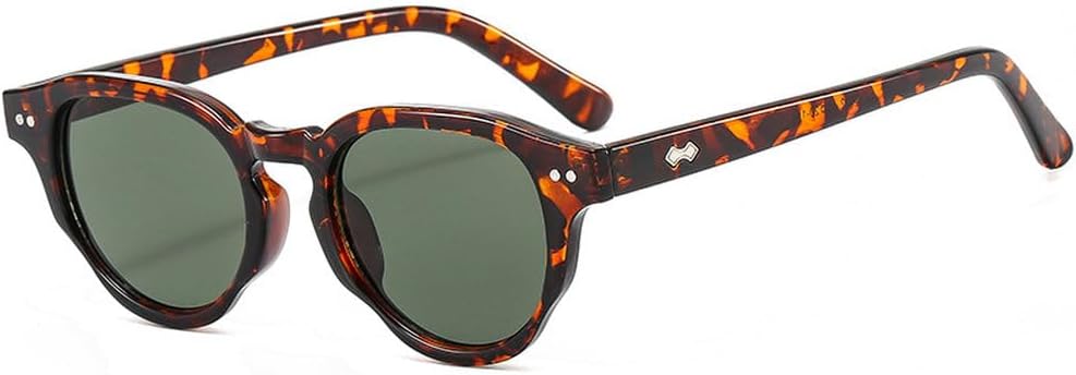 

Ретро-солнцезащитные очки с заклепками, круглые, для мужчин и женщин, модные солнцезащитные очки в винтажном стиле, защита от ультрафиолета UV400 для мужчин и водителей HVTVTLA, C5