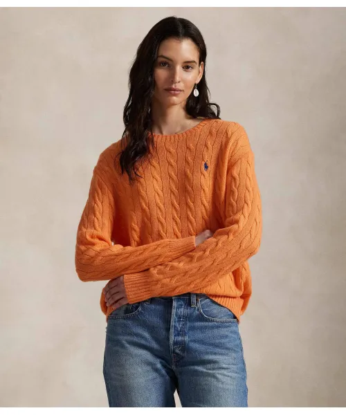 

Шерстяной свитер Loose fit Polo Ralph Lauren, оранжевый