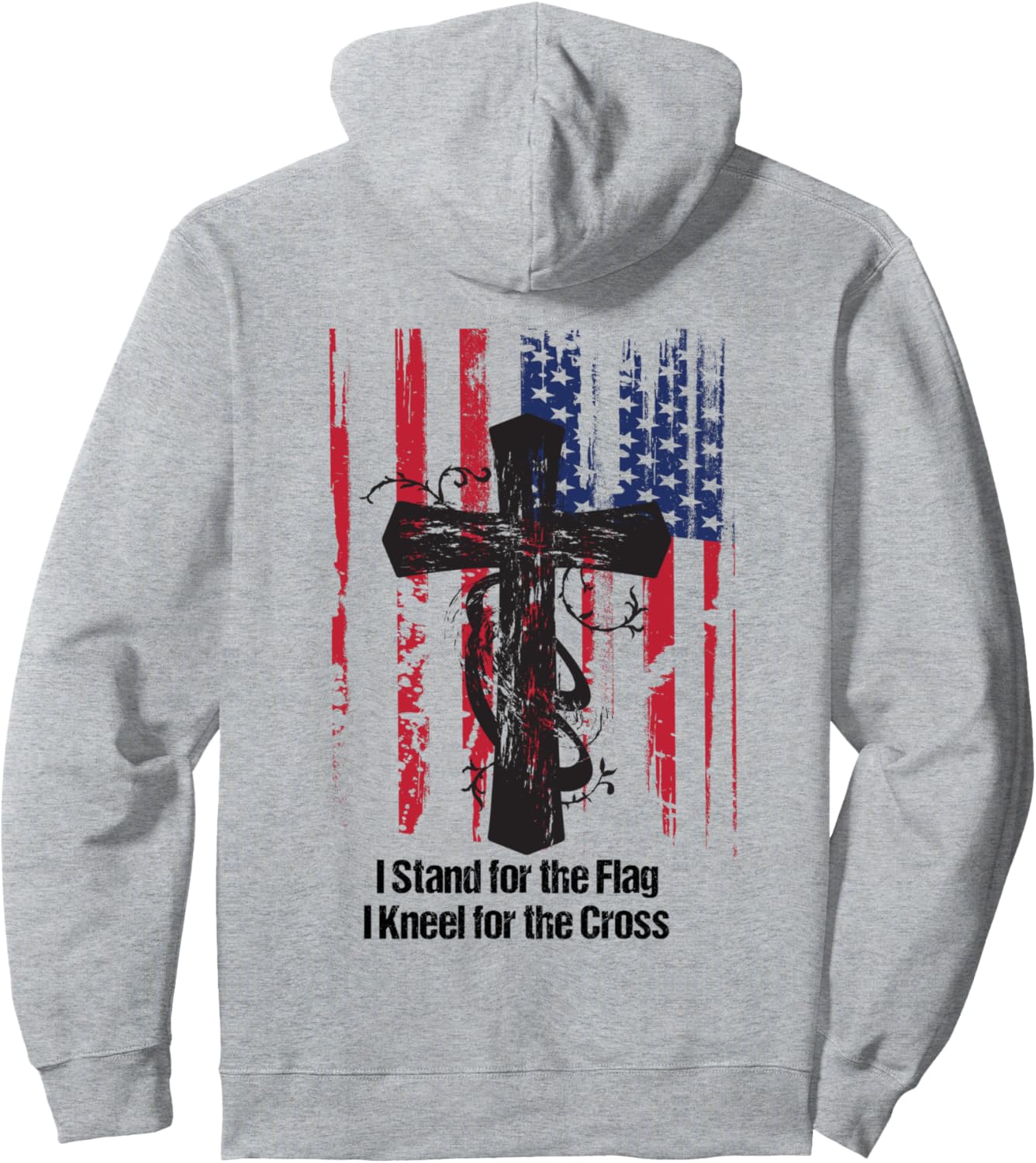 

Патриотическая надпись «Встаньте в защиту флага и преклоните колени перед крестом», толстовка серого цвета Stand For The Flag And Kneel For The Cross Gifts, Серый, Патриотическая надпись «Встаньте в защиту флага и преклоните колени перед крестом», толстов