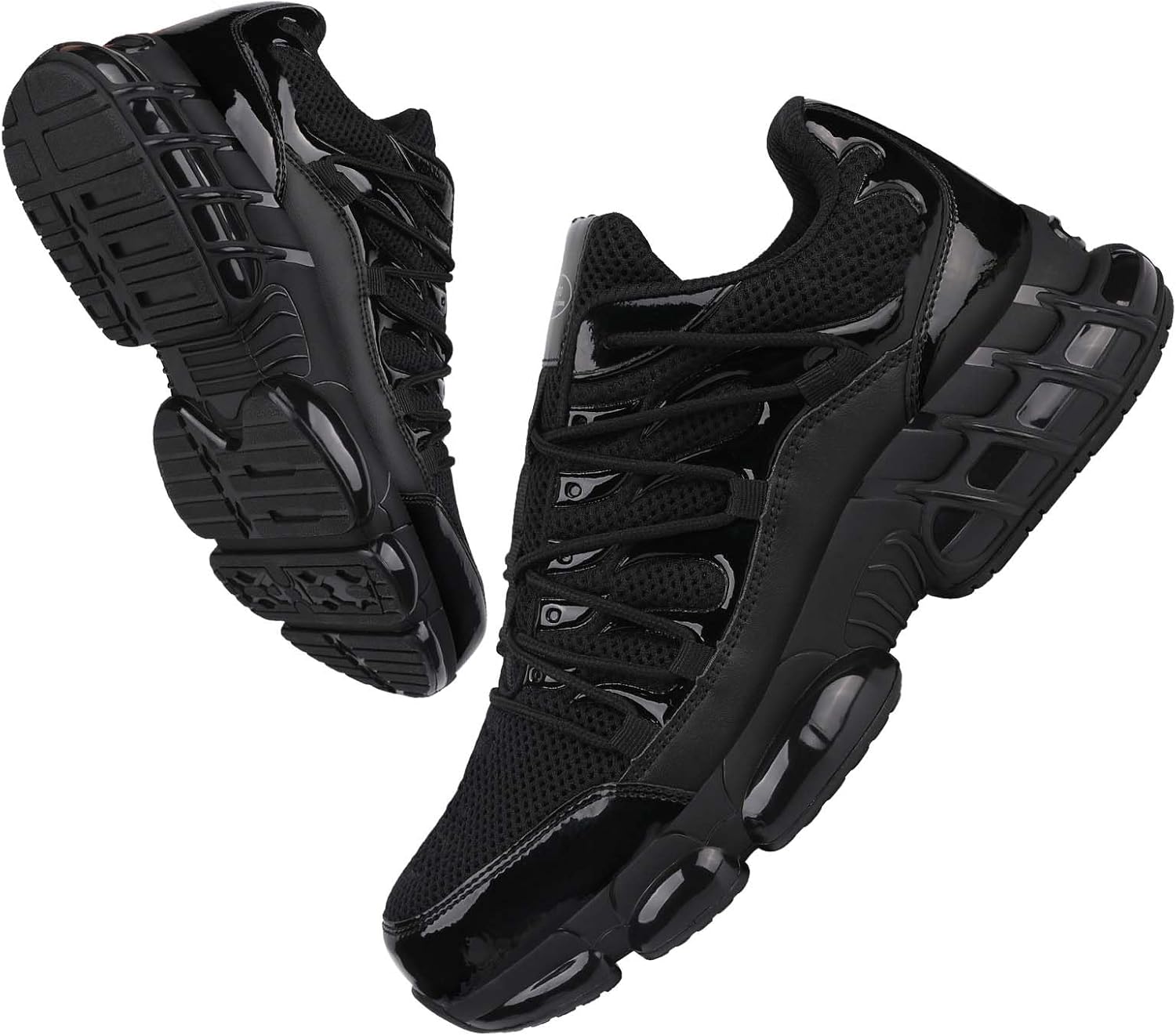 

Стальные ботинки LIANGGO с защитным носком для мужчин и женщин, композитный носок, противоскользящие промышленные кроссовки с воздушной подушкой, черные