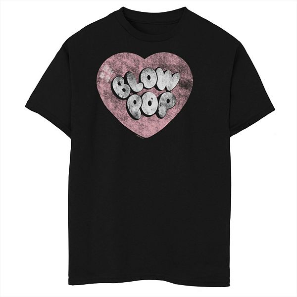 

Футболка с принтом Boys 8-20 husky blow pop distressed logo bubble gum heart Licensed Character