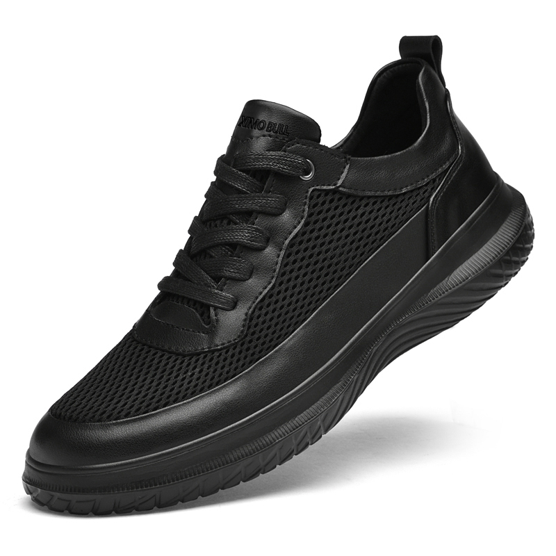 XIMO BULL Мужские повседневные кроссовки Low Top черные всесезонные, цвет Black (All-Season) — фото 4