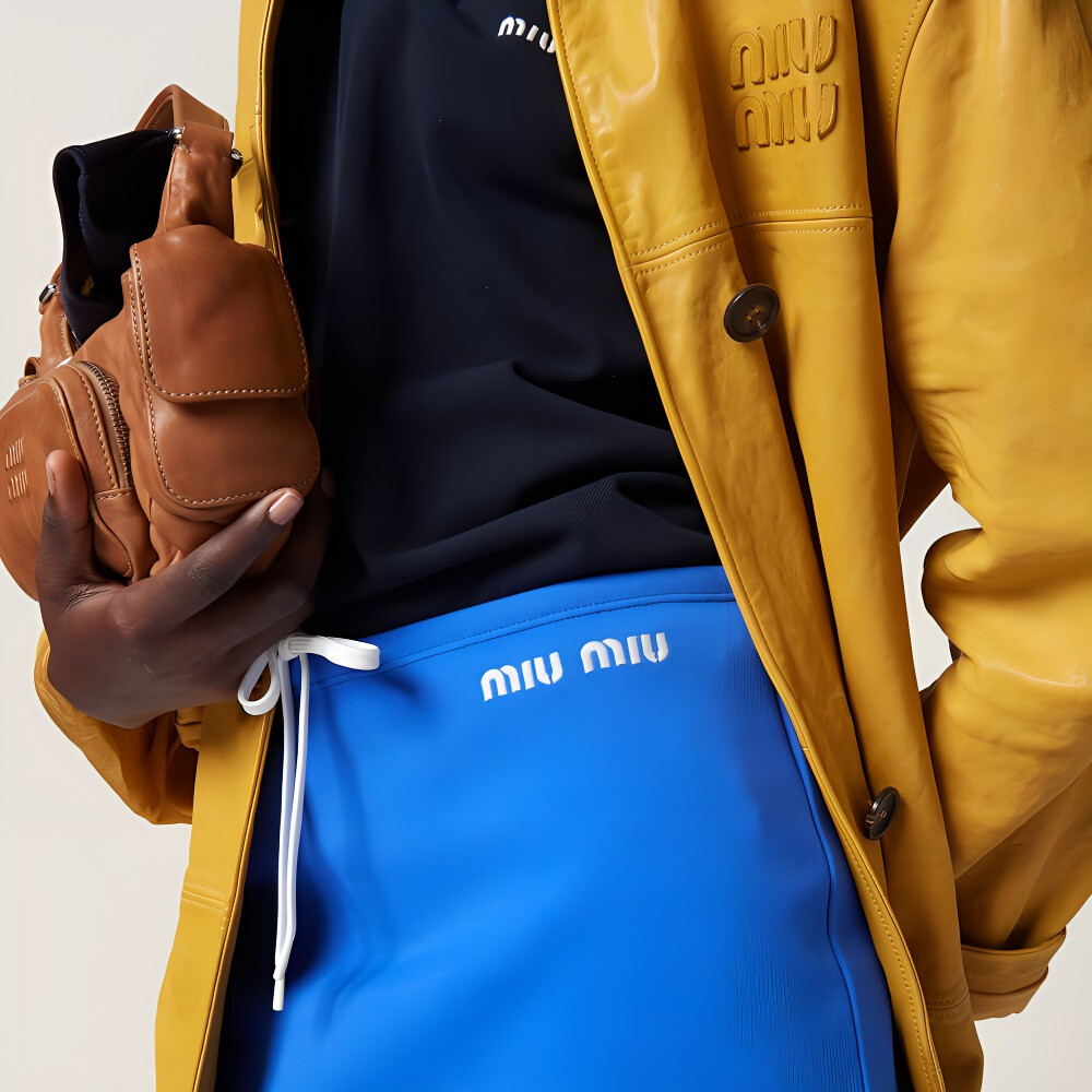 Юбка Miu Miu, индиго — фото 3