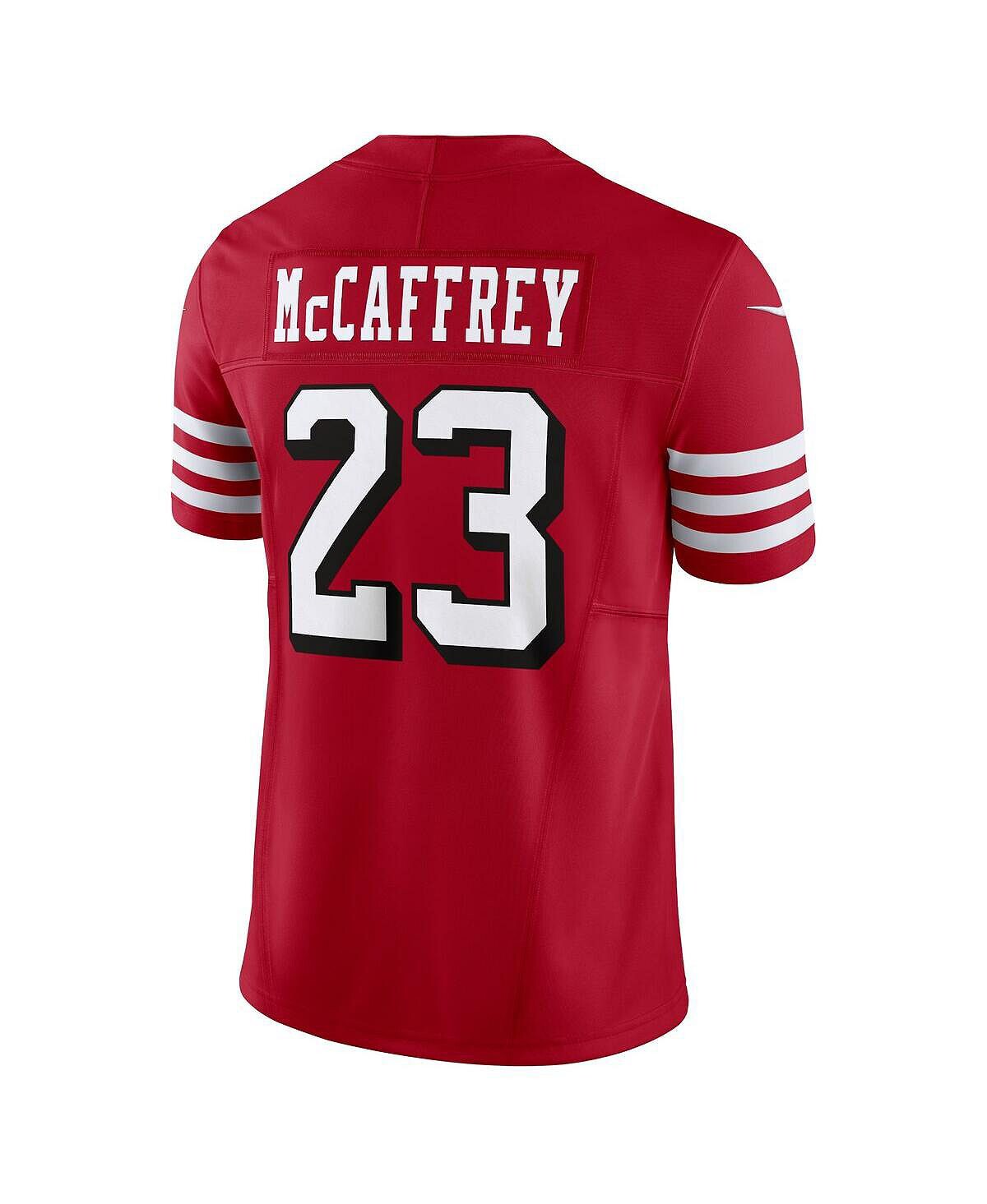 Мужские кроссовки Christian McCaffrey Scarlet San Francisco 49ers Alternate Vapor F.U.S.E. Ограниченный Джерси Nike — фото 3