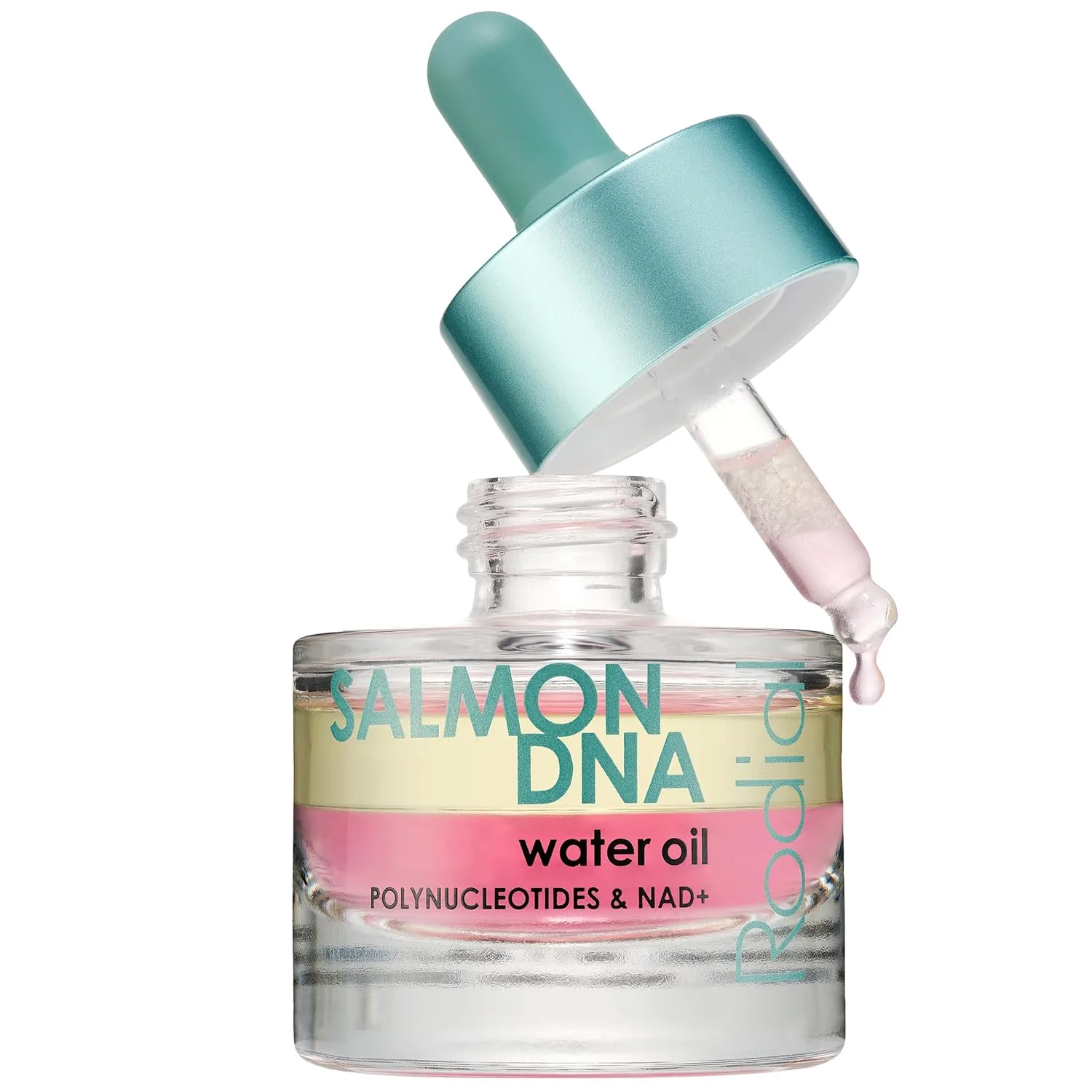 Rodial Salmon DNA Water-Oil Дорожный размер 18 мл - Двухфазное масло для лица с полинуклеотидами для обновления и сияния кожи, легкое увлажняющее средство для ухода за кожей 532 мл (1 шт.)