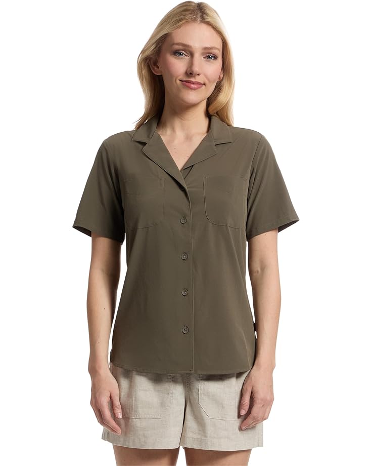 

Рубашка Royal Robbins Spotless Evolution Meadow Short, цвет Everglade
