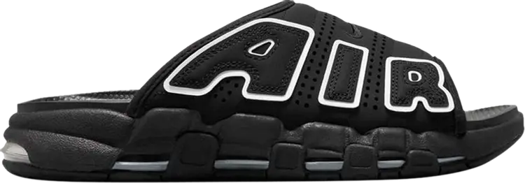 

Кроссовки Wmns Air More Uptempo Slide 'Black White', черный