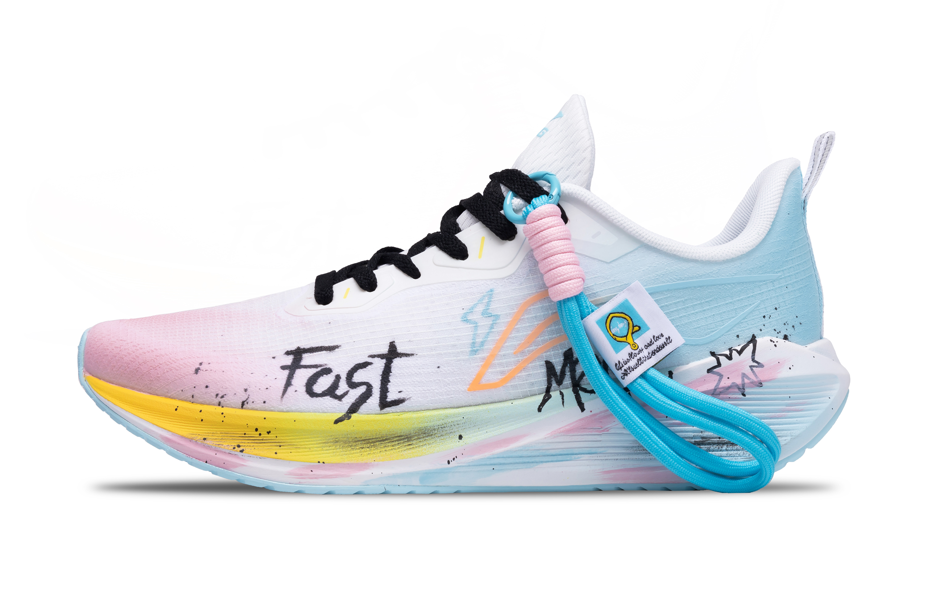 

Кроссовки для бега Wuyue мужские с низким верхом LINING, Blue Pink