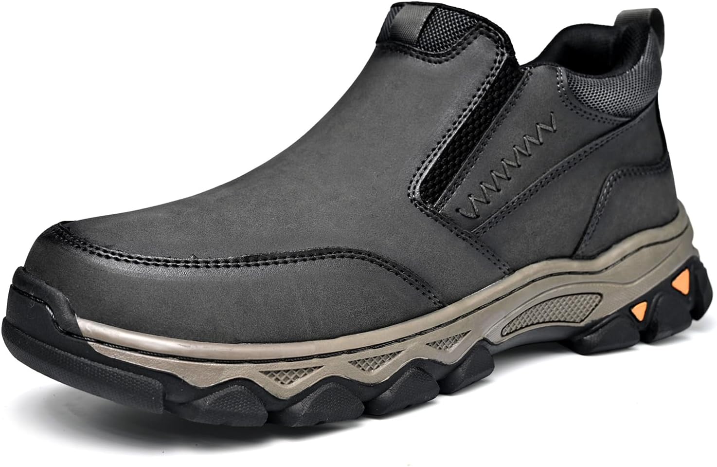 

Мужские слипоны MOSTELO, повседневные лоферы, классические для работы, офиса и улицы, высокие, серый