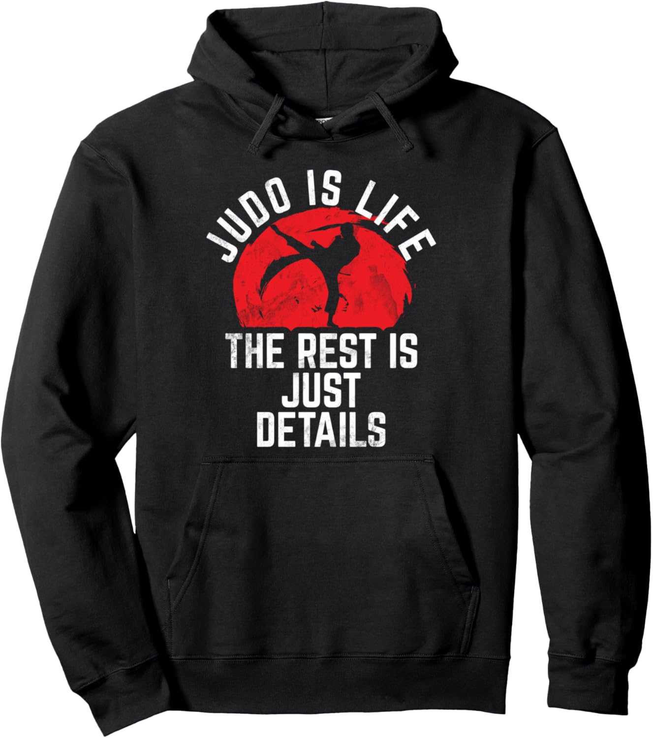 

Дзюдо - это жизнь, все остальное - лишь детали. Худи для дзюдо Judo Gifts And Judo Clothes, черный