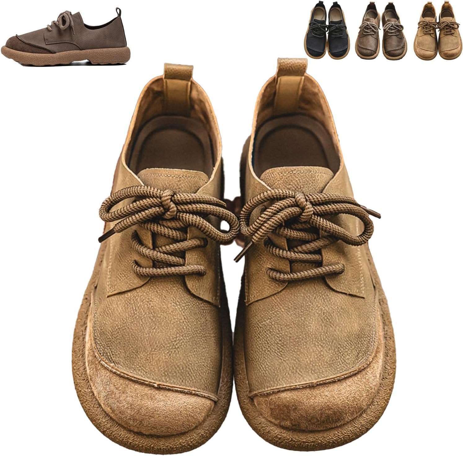 

Мужские кроссовки с широкой носочной частью босоножечного типа, повседневные ортопедические ботинки Чукка до щиколотки, удобные для ходьбы на улице Ghtrhsb, хаки