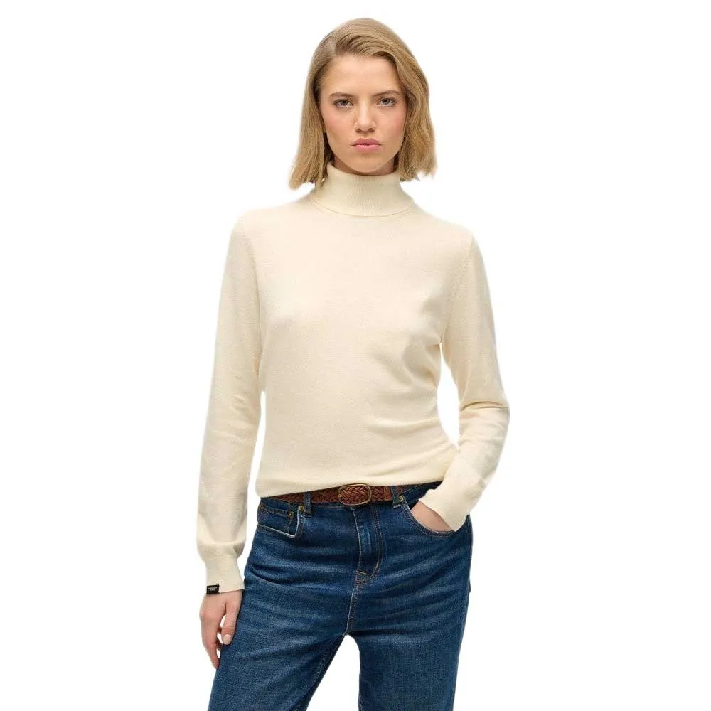 

Свитер Superdry Classic high neck, бежевый