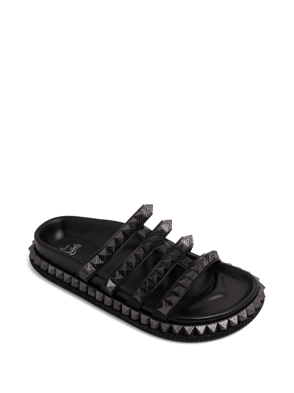Сандалии Pyra Hallulila с ремешками Christian Louboutin, черный — фото 2