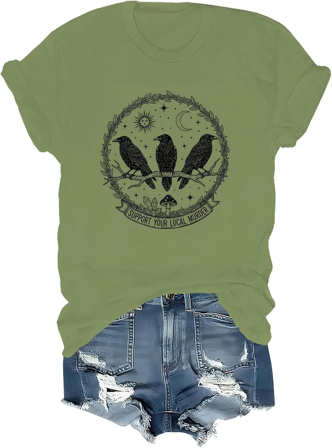 

Футболка Support Your Local Murder Crow oneprity