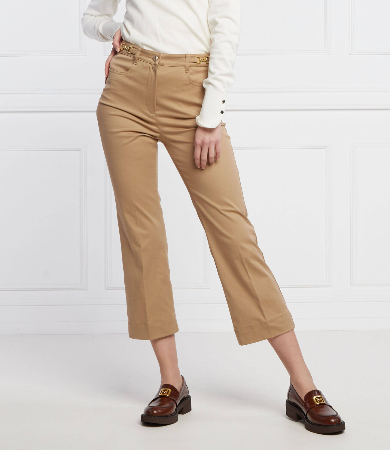 

Брюки Marella diva tapered, коричневый