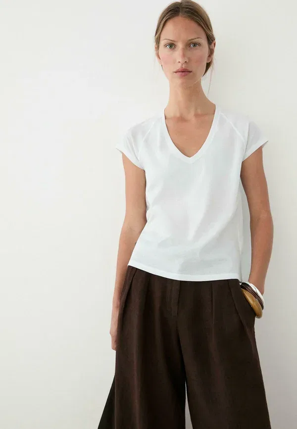 Футболка базовая Massimo Dutti, белый