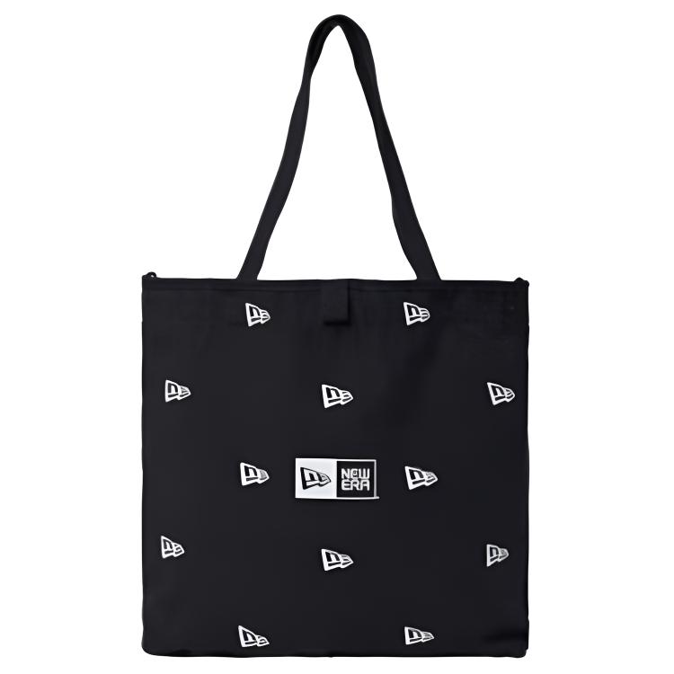 

New Era Черная унисекс холщовая сумка через плечо, Black