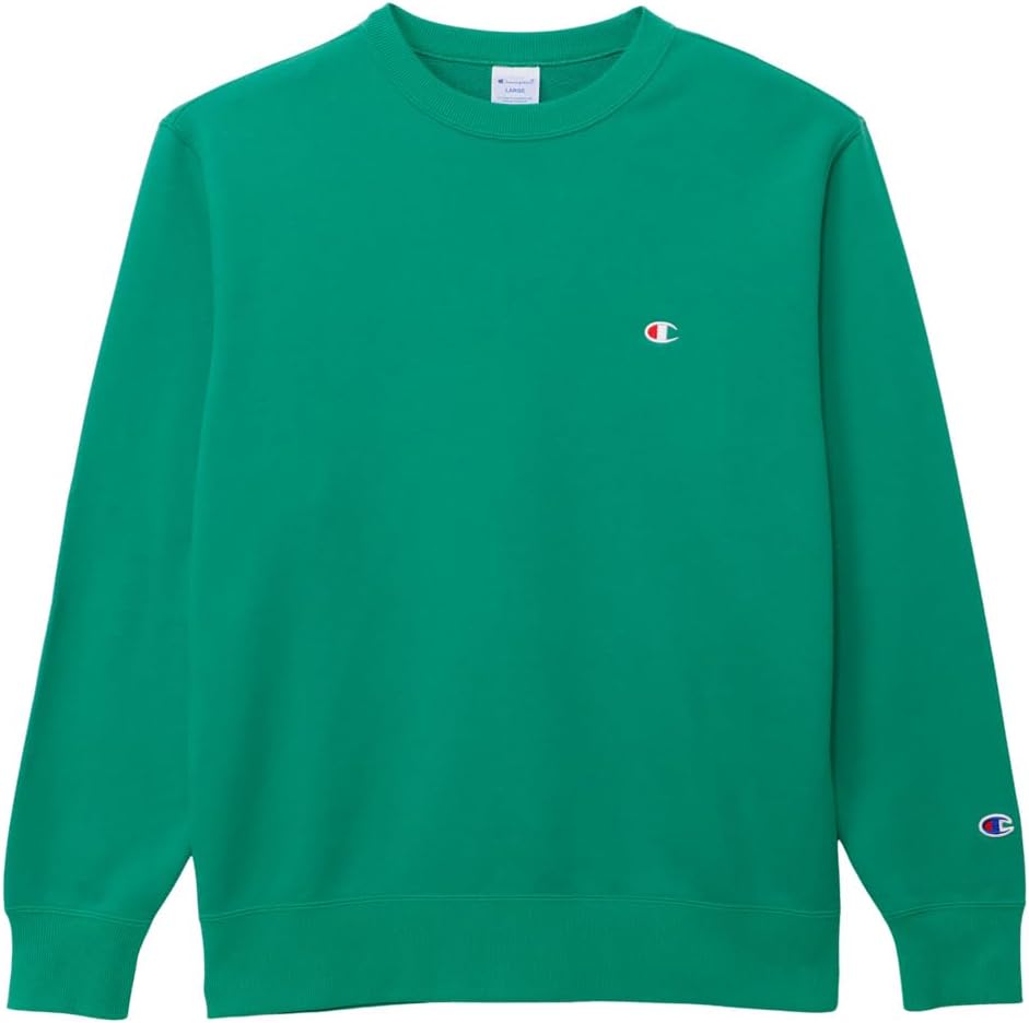 

Мужская флисовая толстовка Champion с длинными рукавами и круглым вырезом, с вышитым логотипом, базовый размер C3-W001Z, зеленый