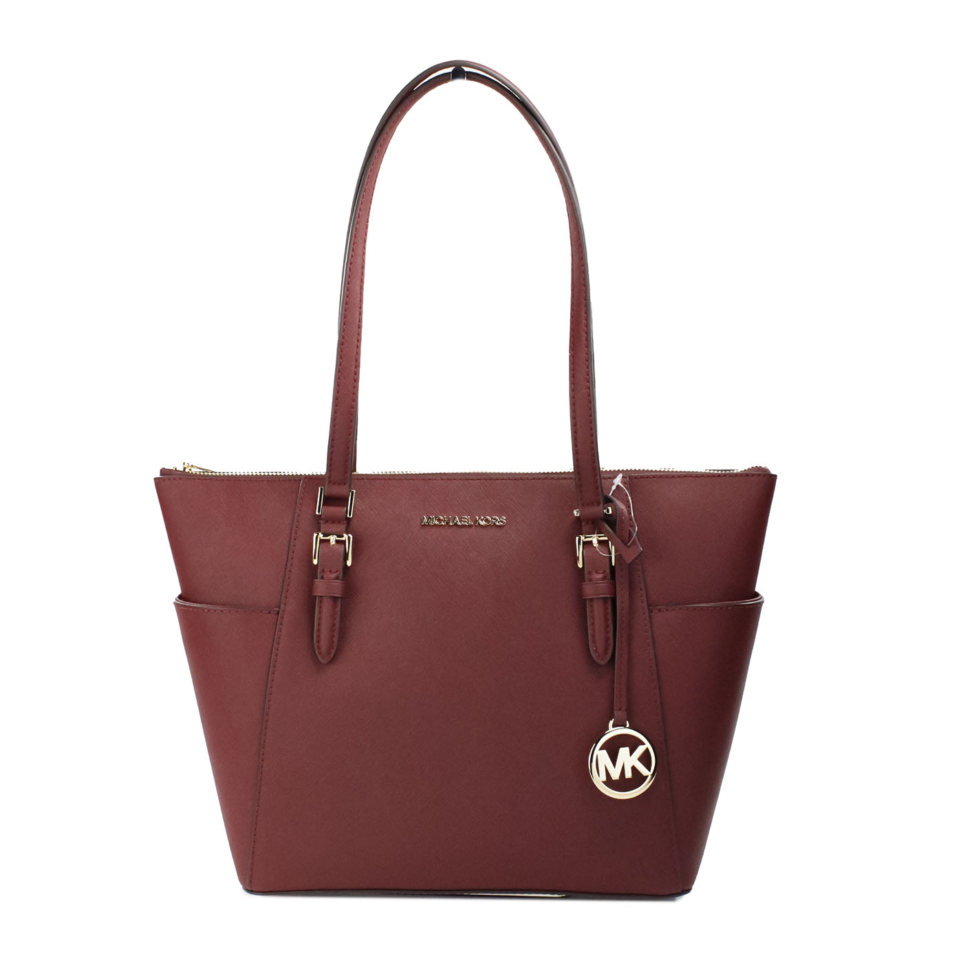 

Сумка-тоут Charlotte Dark Cherry Large Leather Top Zip Michael Kors