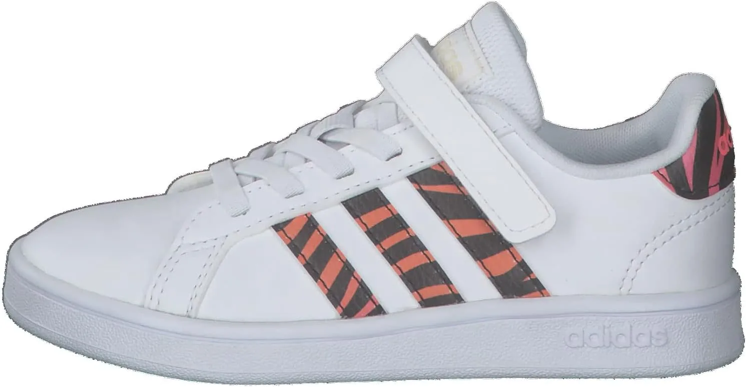 Детские кроссовки Grand Court C унисекс adidas, черный — фото 2