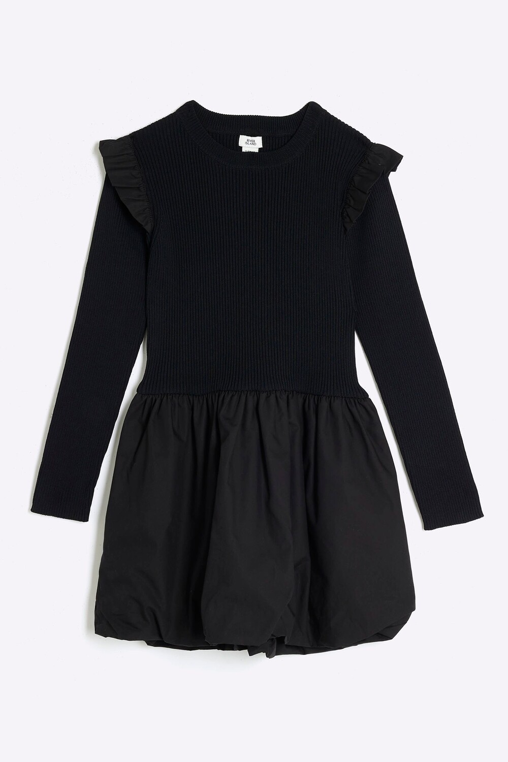 

Платье фонарик для девочек River Island, черный