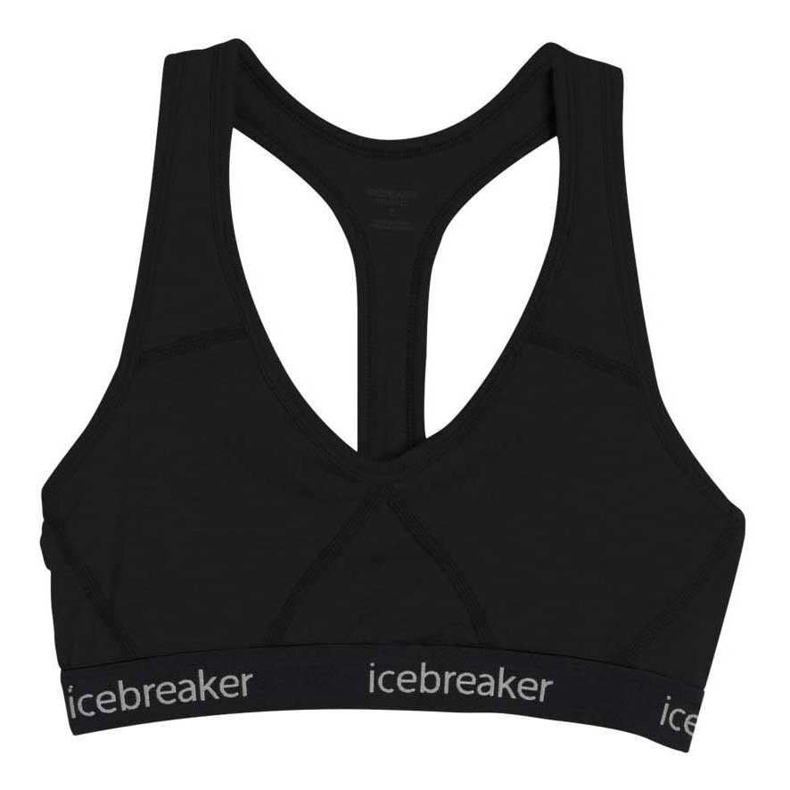 

Спортивный бюстгальтер Icebreaker Sprite Racerback Merino, черный