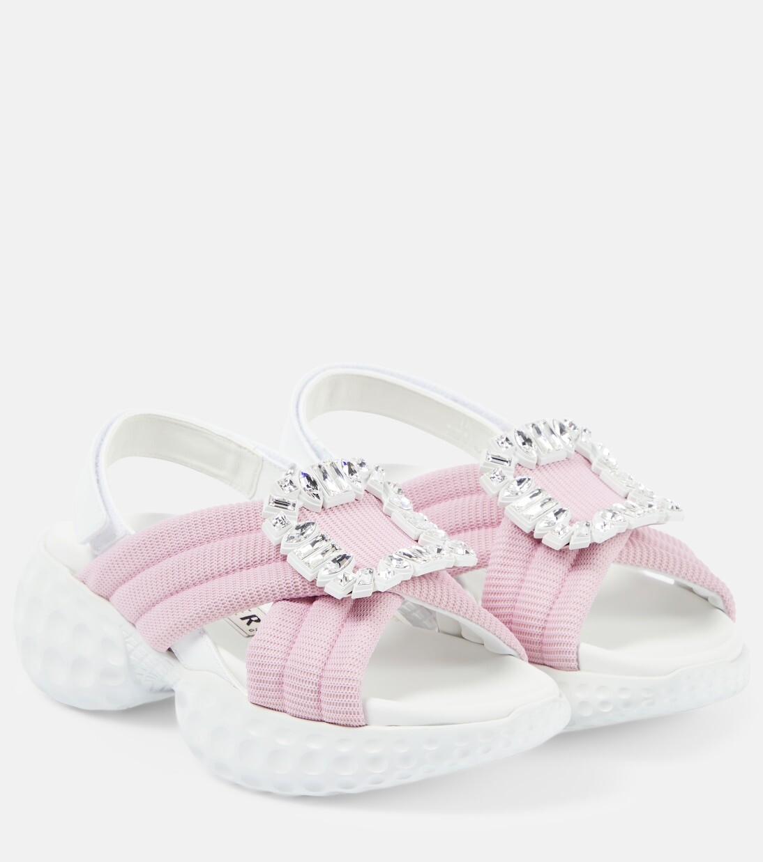 Босоножки viv' run light с декором Roger Vivier, мультиколор