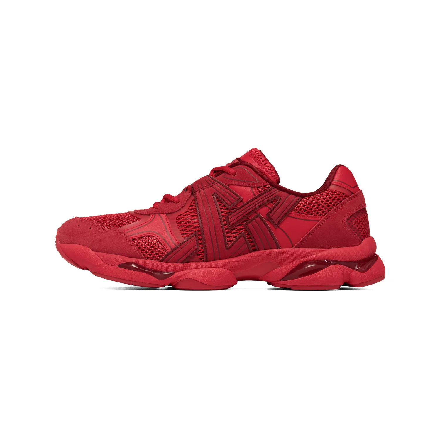 Onitsuka Tiger TIGRUN Textile, Synthetic Leather Low top Casual Shoes Unisex Red