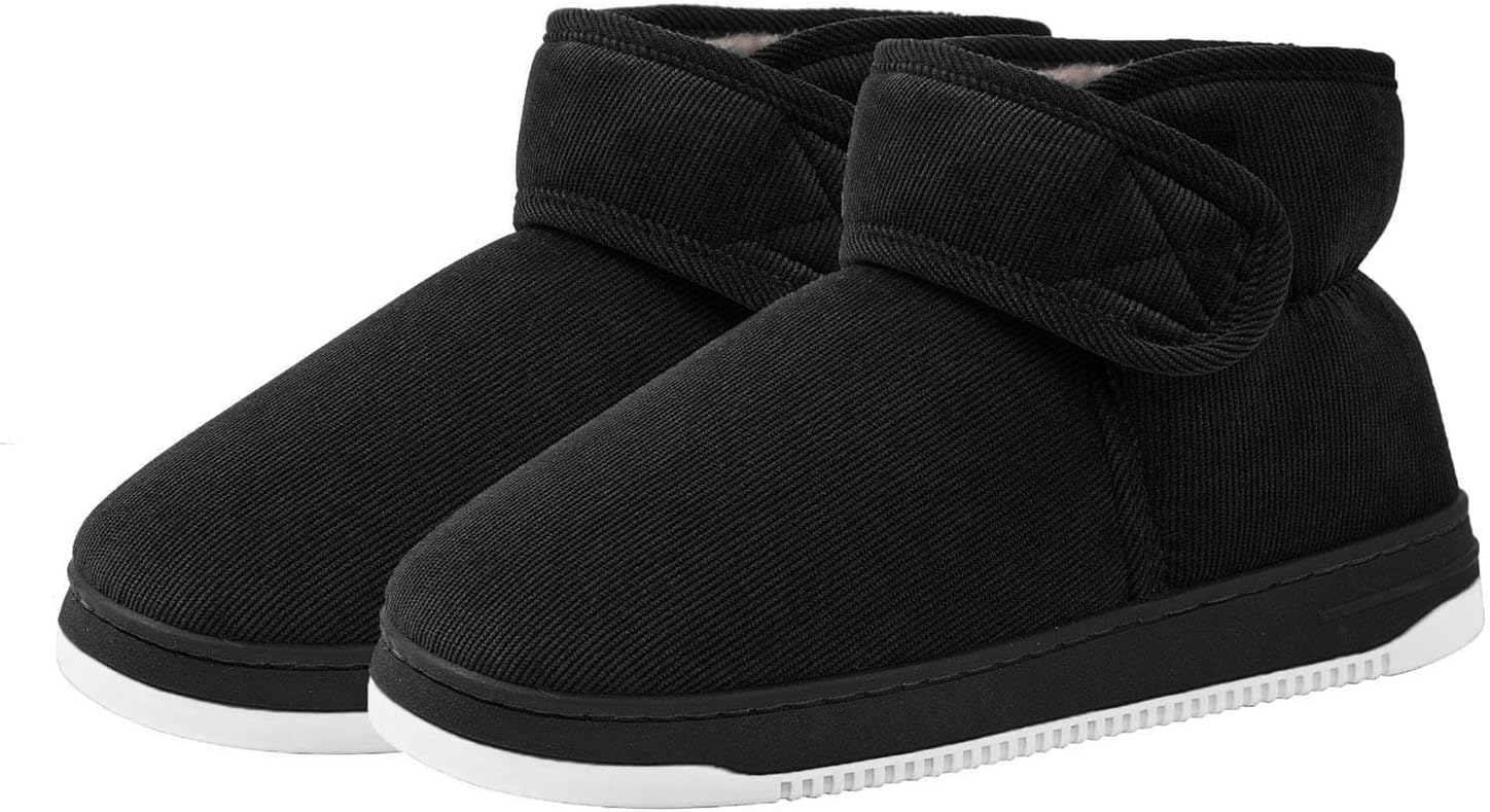 

Домашние тапочки Cliont для женщин и мужчин с мемори-пеной, удобные, теплые и нескользящие, черный