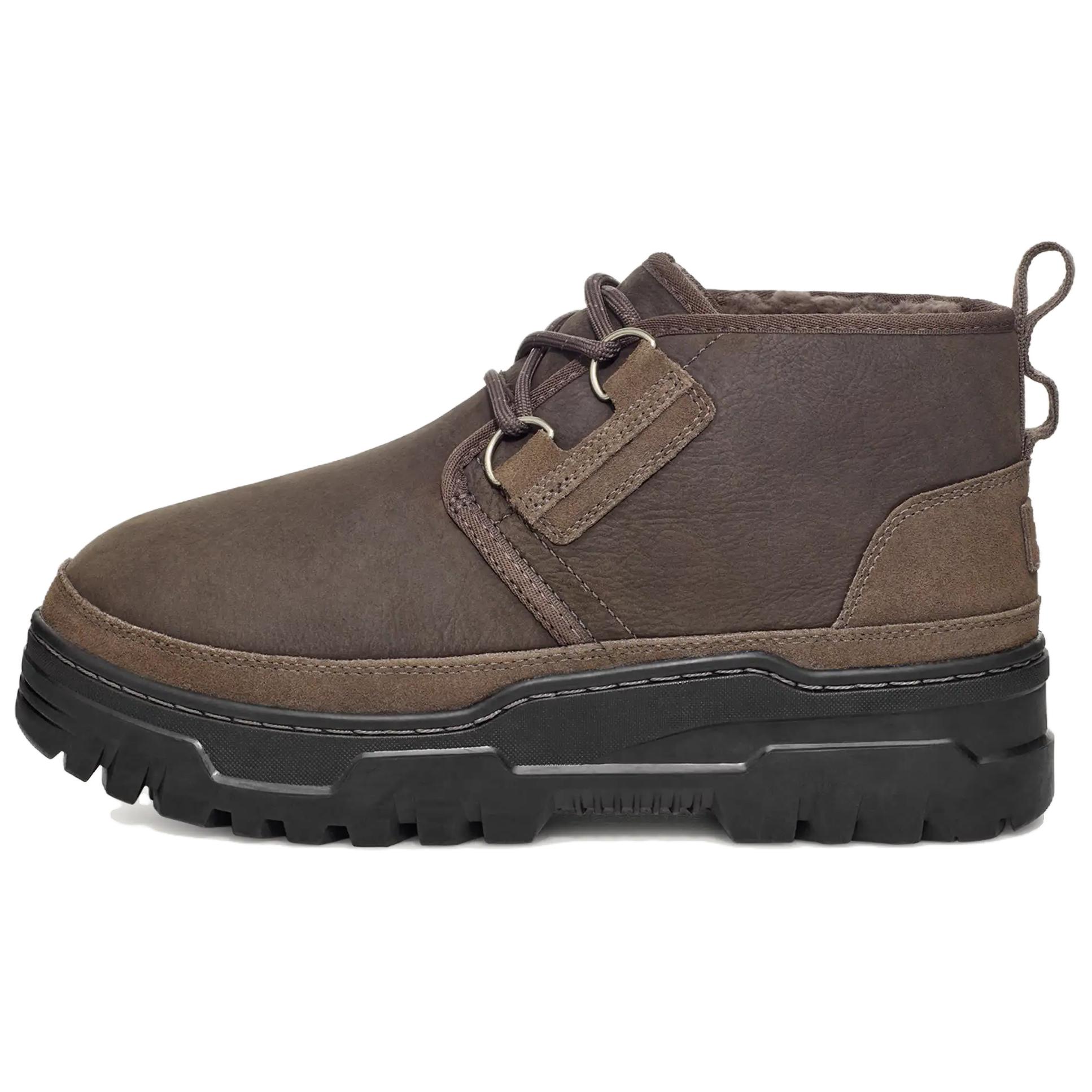 Мужские ботинки UGG Neumel TrailGazer кожаные на толстой подошве, коричневый — фото 2