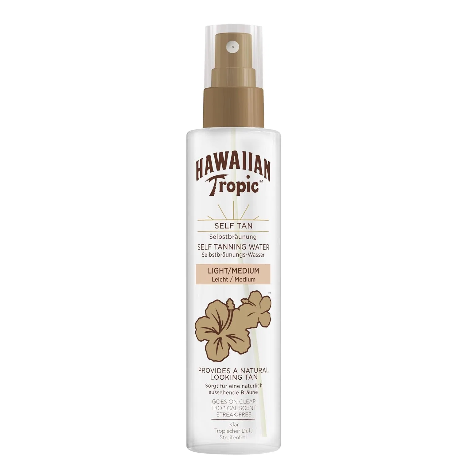 Вода-автозагар Hawaiian Tropic Light/Medium, 190 мл Hawaiian Tropic, Light / Medium