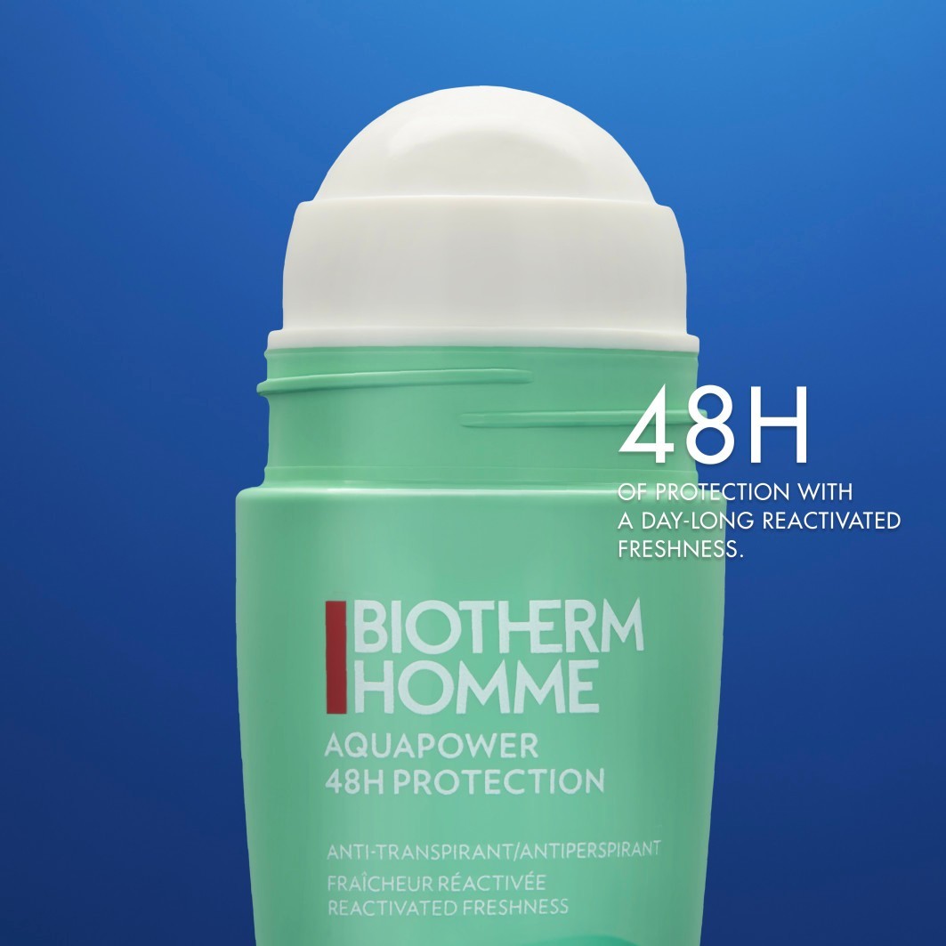 Дезодорант aquapower 48h protection Biotherm Homme, объем 75 мл — фото 2