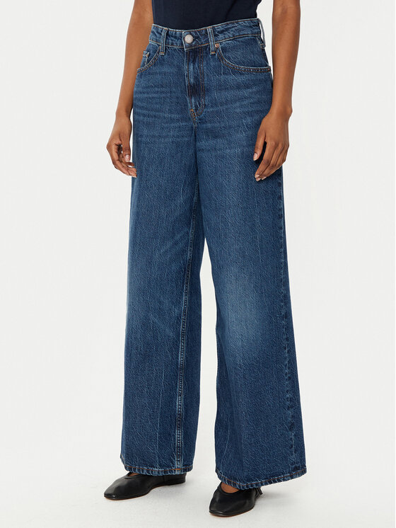 

Джинсы с широкими штанинами WW0WW43712 Tommy Hilfiger, синий
