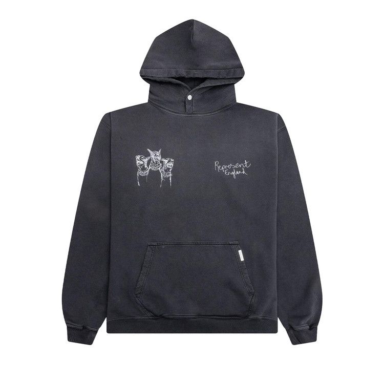 

Худи Represent Clo Hand Drawn Thoroughbred Dogs Hoodie, Aged Black