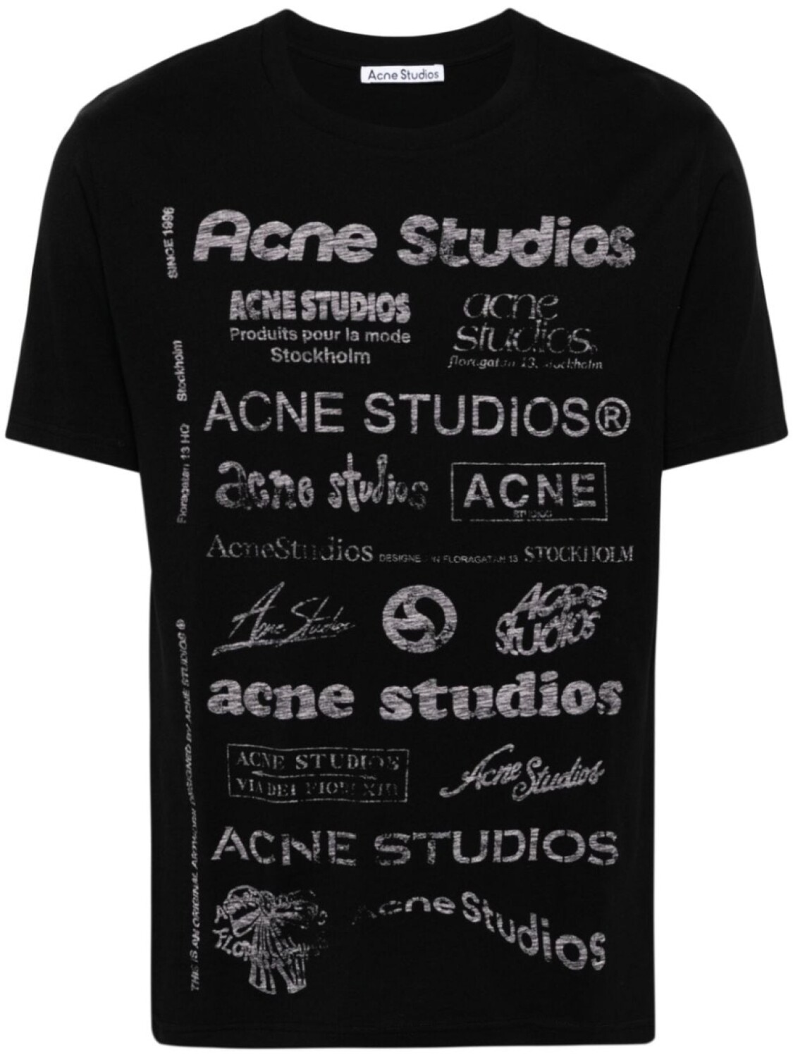 

Acne Studios футболка с графичным принтом, черный