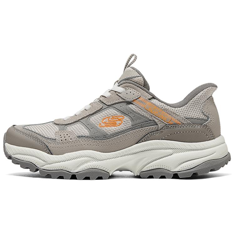 

Skechers Женские низкие походные туфли Outdoor серо-оранжевые, цвет Gray Orange