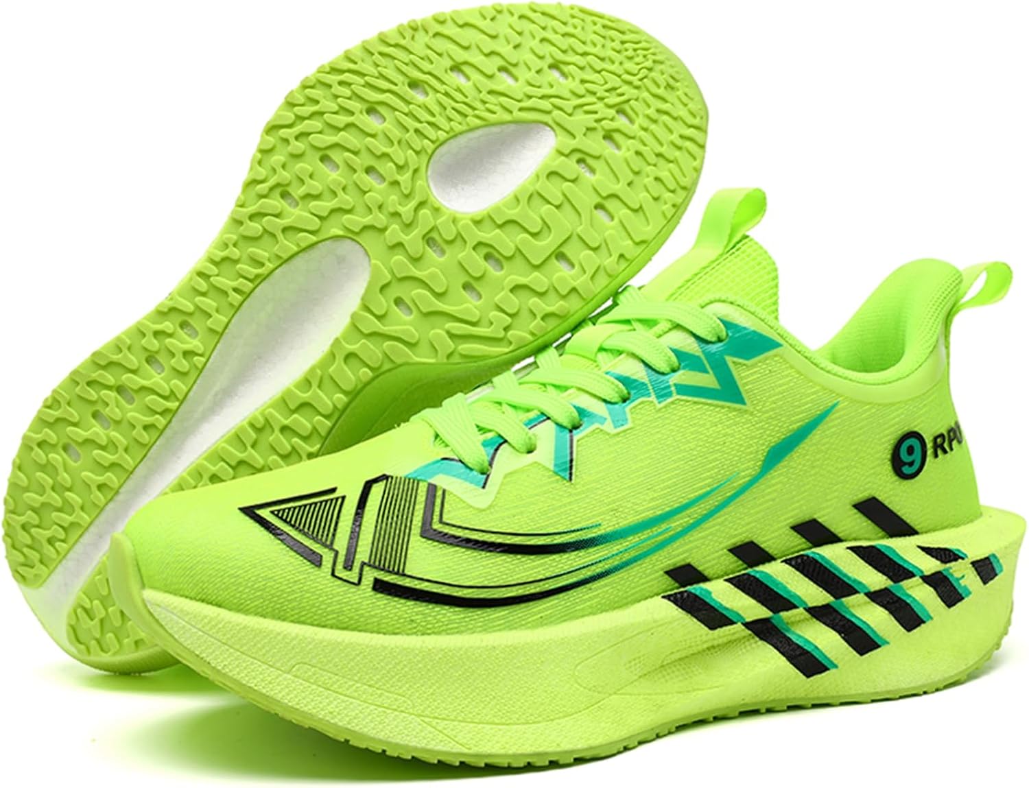 

Мужские спортивные кроссовки с мягкой подошвой, противоскользящие, удобные, с амортизацией, на шнуровке, стильные, с округлым носком и низким верхом. Подходят для бегa, бадминтона и уличных видов спорта Negyanme, зеленый