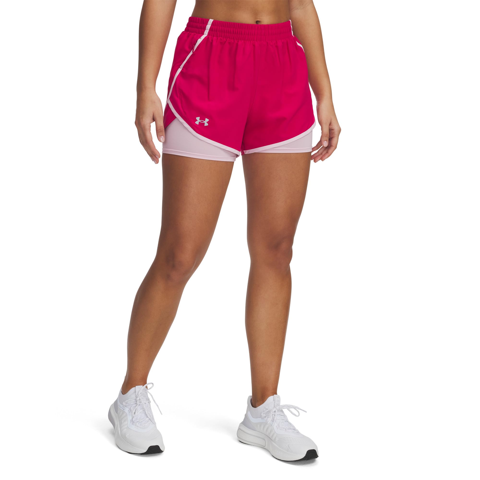 

Шорты Under Armour Fly By 2-In-1 Shorts, Shaded Fuchsia/Prime Pink/Reflective