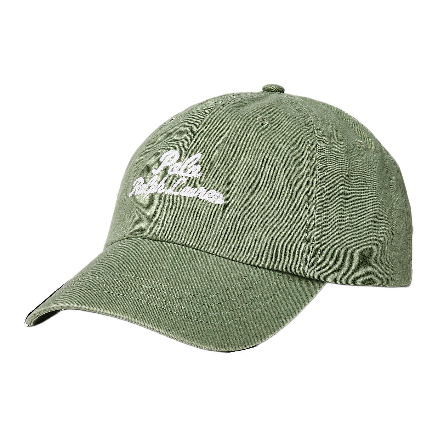 

Хлопковая бейсболка унисекс рабочая зеленая Polo Ralph Lauren