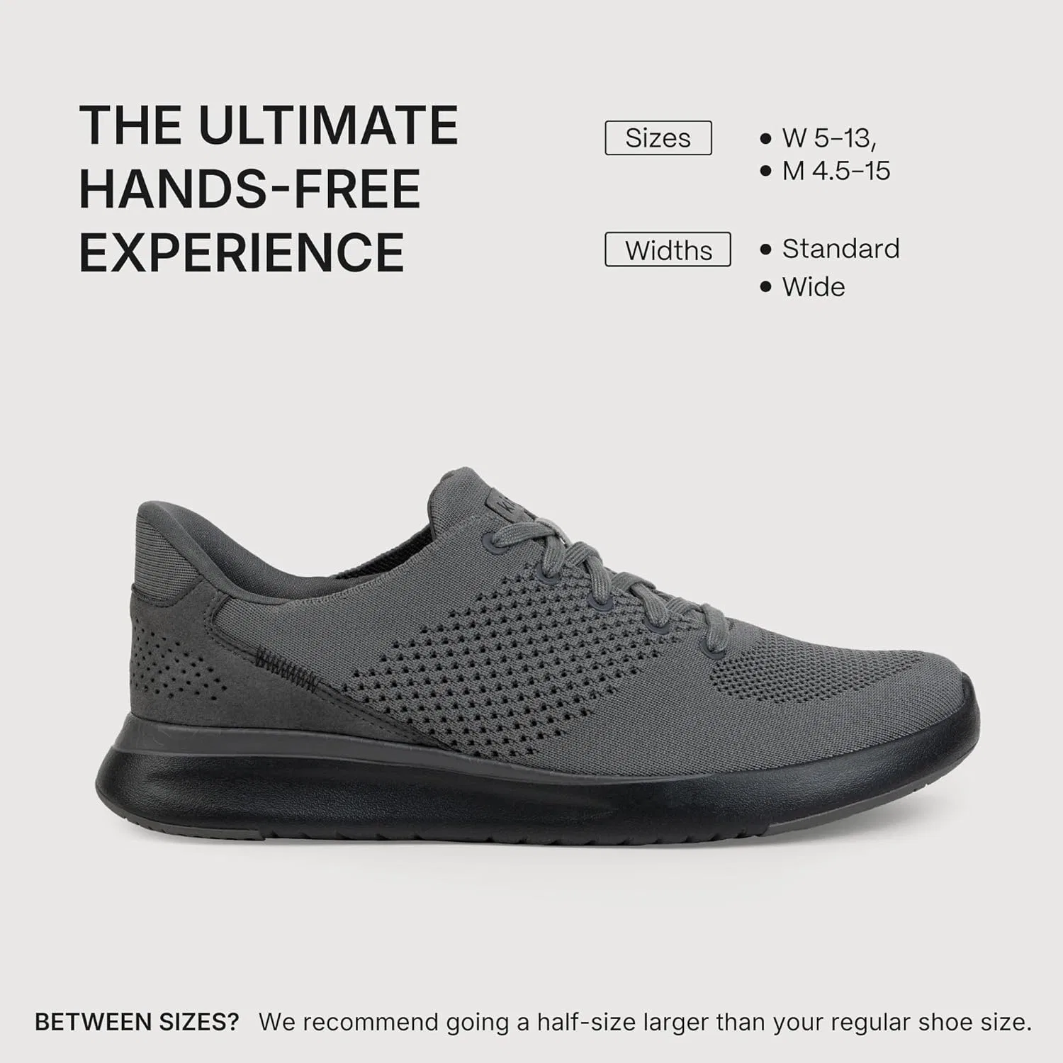 Кроссовки Kizik Unisex Lima Hands-free, серый — фото 3