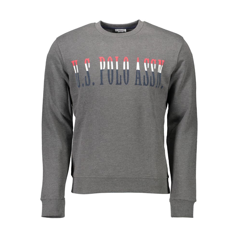 

Серый хлопковый мужской свитер U.S. Polo Assn.