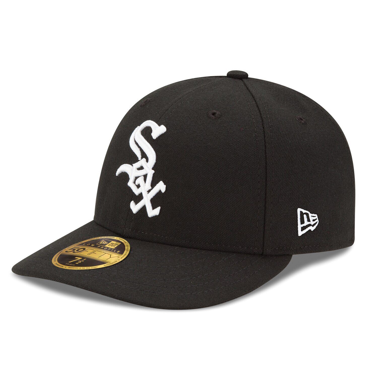 

Мужская бейсболка New Era Black Chicago White Sox Authentic Collection для игры в поле с низким профилем 59FIFTY Облегающая шляпа