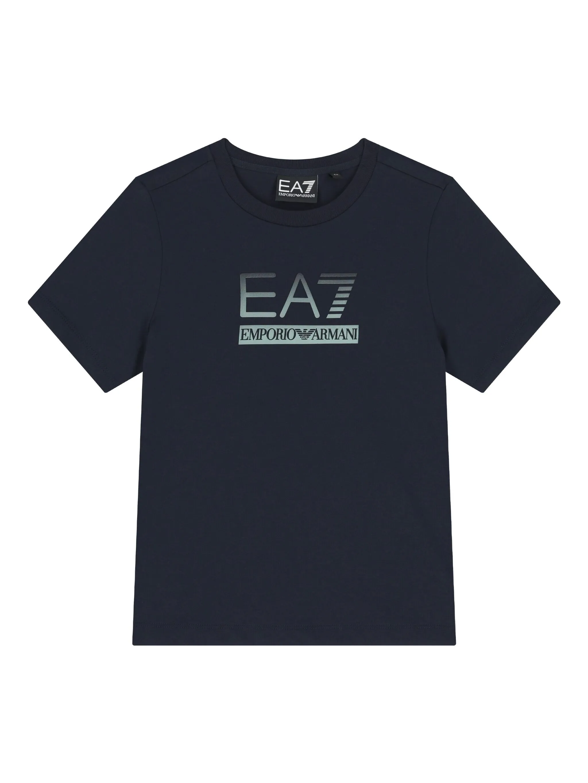 

Футболка с логотипом Emporio Armani Kids, синий
