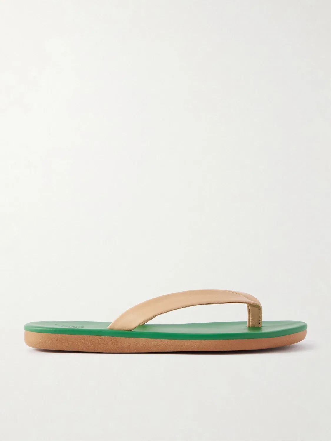 Кожаные шлепанцы Saionara Ancient Greek Sandals, бирюзовый
