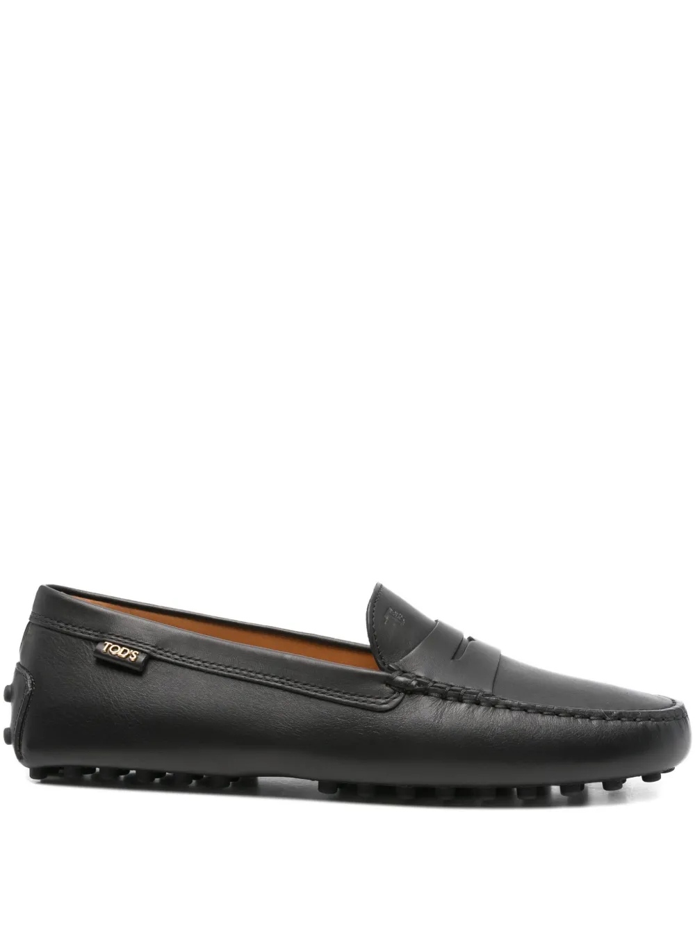 Лоферы для вождения с логотипом TOD'S, черный