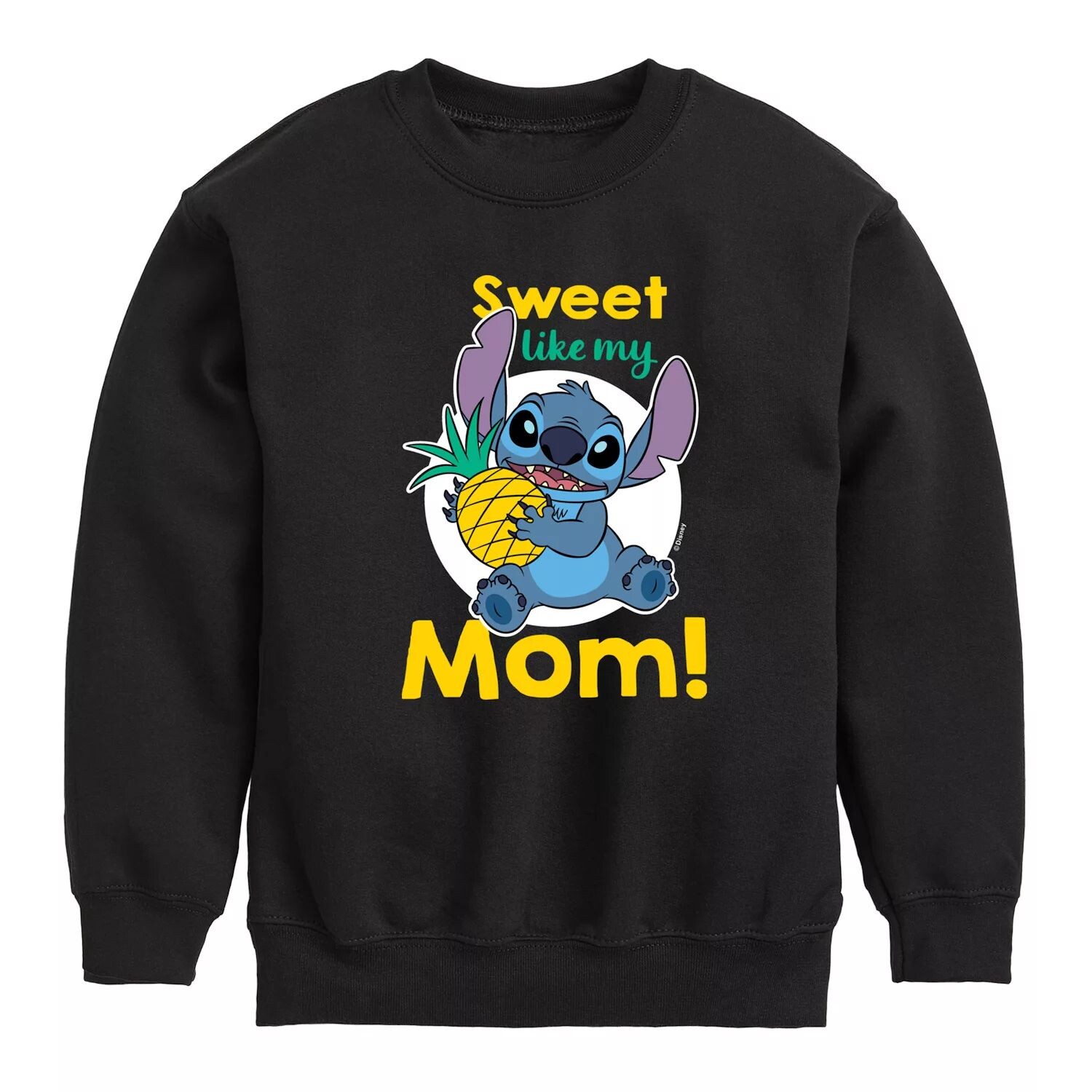 

Флисовый пуловер с рисунком Sweet Mom для мальчиков 8–20 лет Disney's Lilo & Stitch Disney, черный